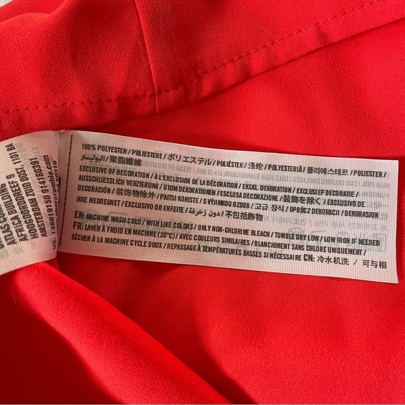 Abercrombie & Fitch Red Orange Cross Back Strappy Lightweight Cami Top Size XS - Picture 8 of 9